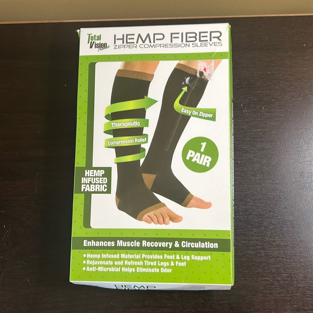Compression Socks Hemp fiber Zipper Small